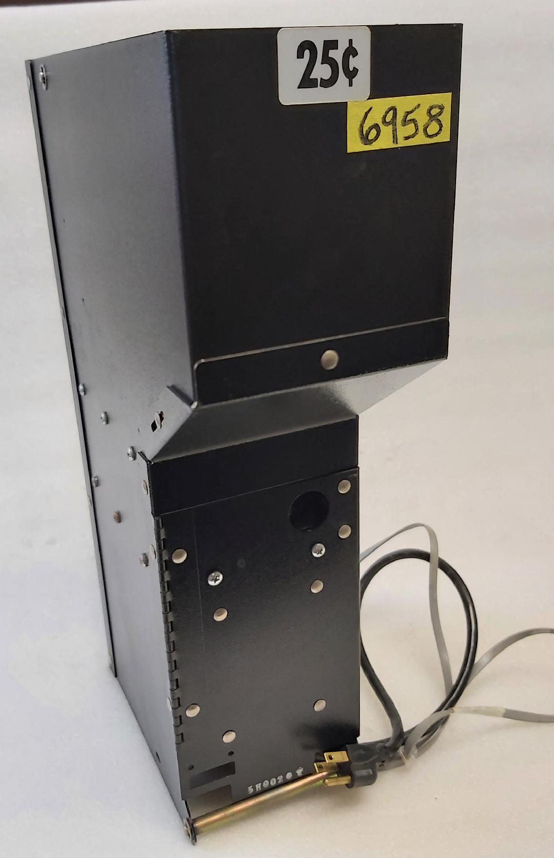 STANDARD CHANGEMAKERS 25¢R.D. Black Metal Coin Hopper (6958) WORKING